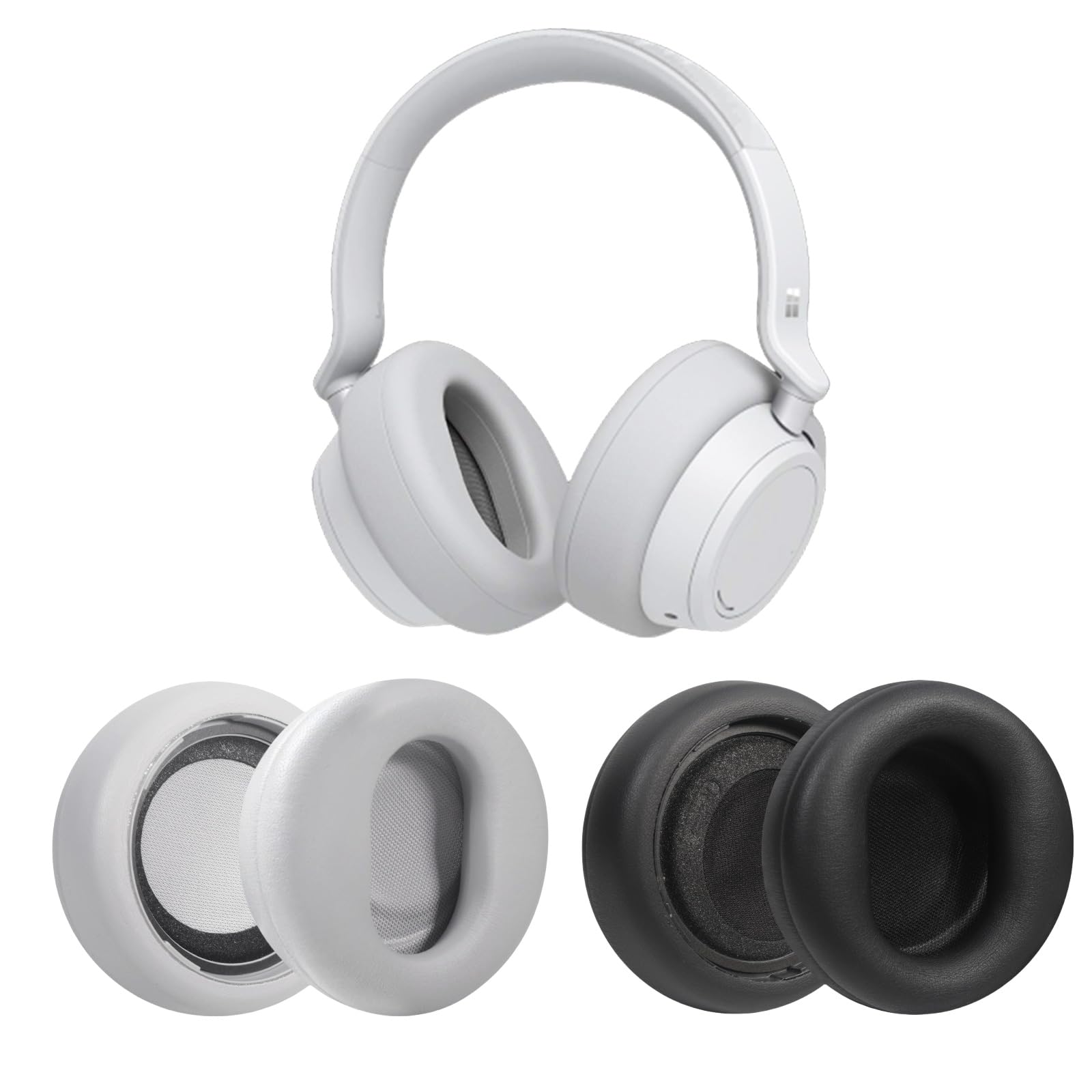 ヘッドセット用 ヘッドホン イヤーパッド 交換 柔らかいプロテインレザー ヘッドホン 交換用 イヤーパッド 直径 70mm トップブランドでも